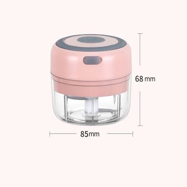Manuell hackare, elektrisk vitlökspress, robust, hållbar, multifunktionell minikvarn, kökshackare, USB-laddning - 250ml Grön