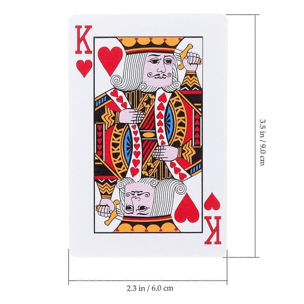 Poker-spelplastkort för festbruk 1 ask med rektangulära kort (Peng)