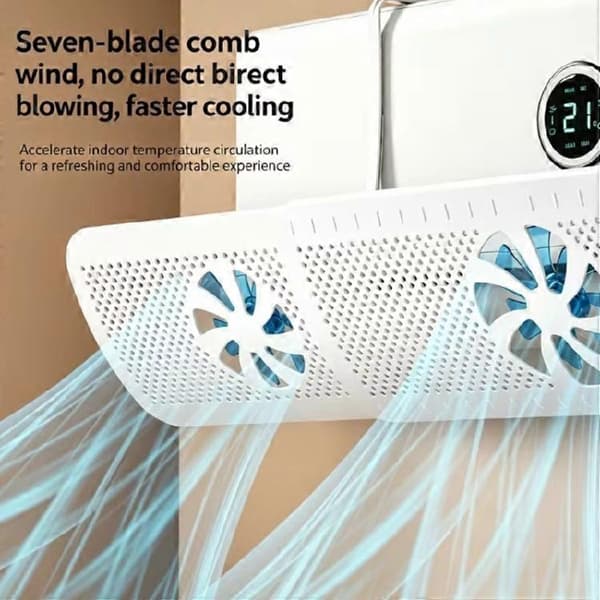 Luftkonditioneringsvindavvisare Plasttextur Luftkonditioneringsbaffel Vindavvisare lämplig för luftflödeshantering (Peng) 1