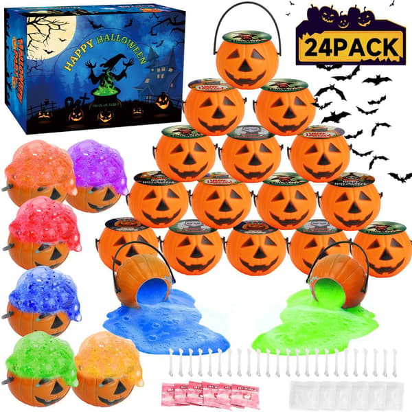 Halloween blind box gaver, edderkopperekvisitter, græskarpranks til børn, Halloween heksetønde legetøj (PE)