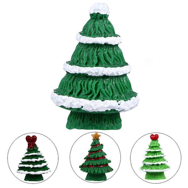 Miniatyr julgransfigurer för jul 8 st hartleksaker dekoration (Peng)