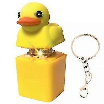 Anka Leksak Nyckelring Duckys Nyckelring Stressavlastare Ångestlindring Sensorisk Leksak (PE)
