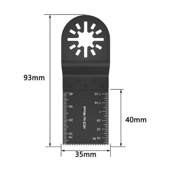 Universella oscillerande sågblad - PZCC - Bosch - 35 mm - Förpackning med 20 - Längd 93 mm (Pe)
