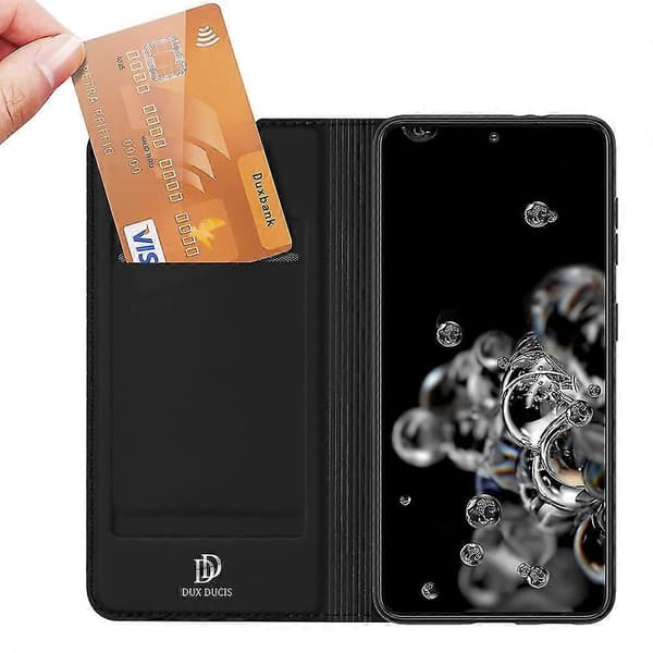 PU + TPU -nahkakotelo Samsung Galaxy S21 5G -puhelimelle (Peng) Black