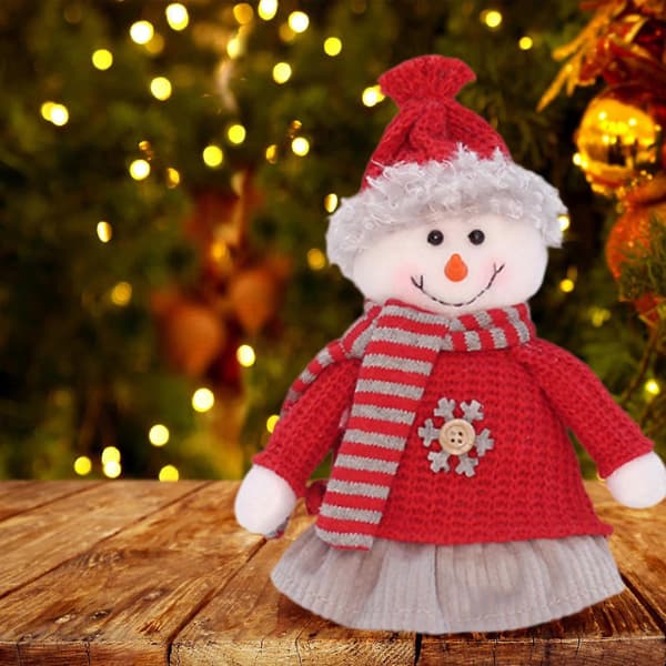 Juldekoration docka bordsdekoration söt julfigur (pingvin) Snowman