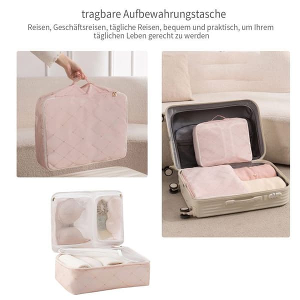 Kuffertopbevaringspose - 1, rejsearrangør tøjpose 36x25x12 cm - til rejseetiket (Pe)