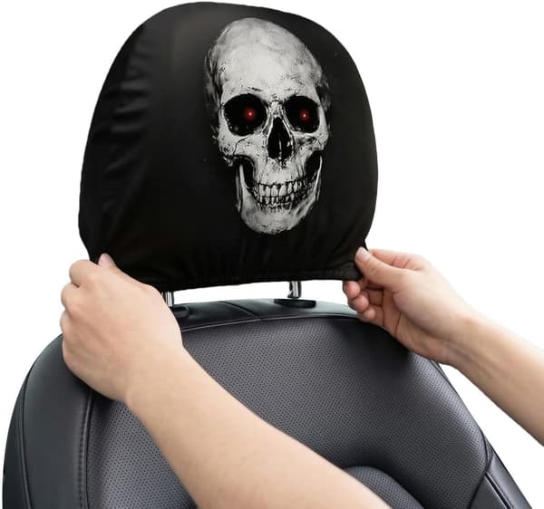 Tyynyliina Ghost Face -kuviolla, universaali tyynynsuoja ulottuu 60 cm:iin (Pe)