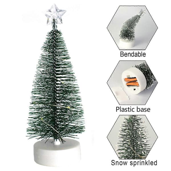 Mini-julgran, för juldekoration, med ljus (Peng)