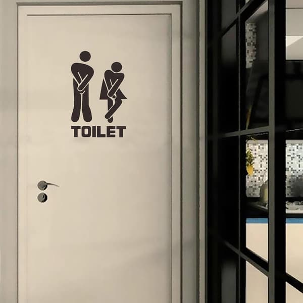 Badrumsdörrdekaler Roliga Texturer Mönster (Pe)