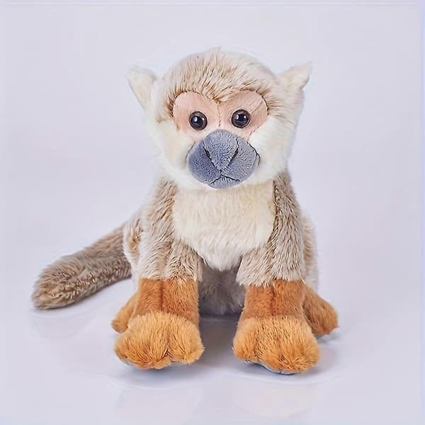 Simulerad maskot ekorr-apa barnleksak plysch liten apdocka leksak (Peng)