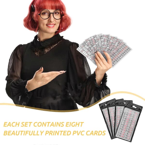 Magic Props Gimmick-kort för 4-pack pokerspel för festunderhållning (Peng)