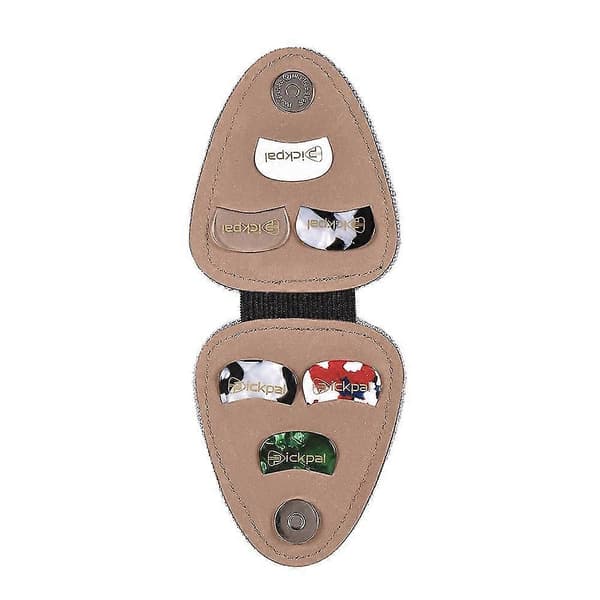 Guitar Picks Holder Case Bag Pu Syntetisk Læder (PE)