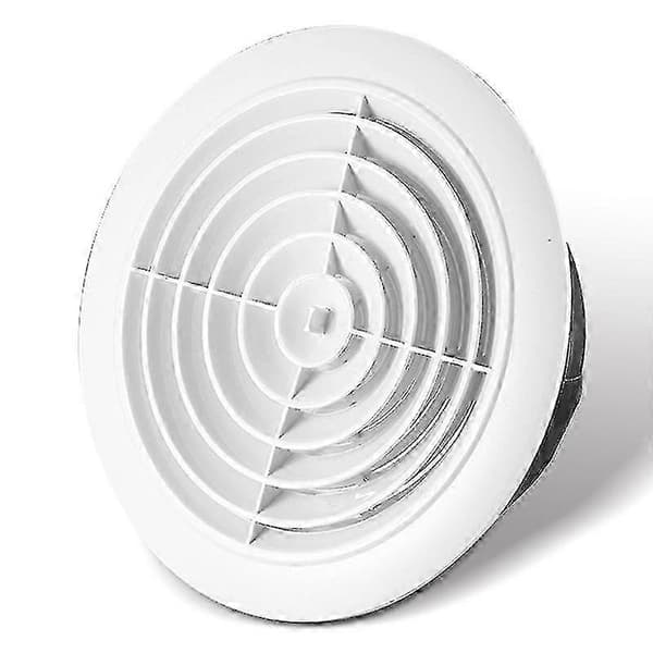 Dekorativt runt ventilationsgaller med inbyggt nät och justerbart utlopp (Peng) D