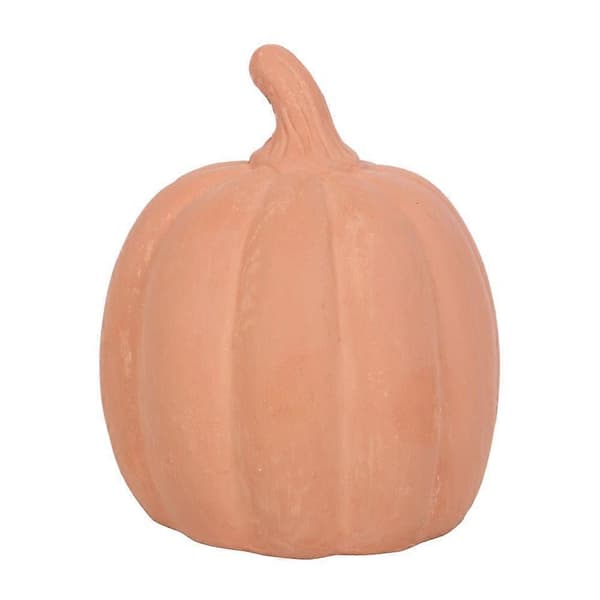 Terracotta pumpa Halloween-dekoration (Peng) Brown 15cm