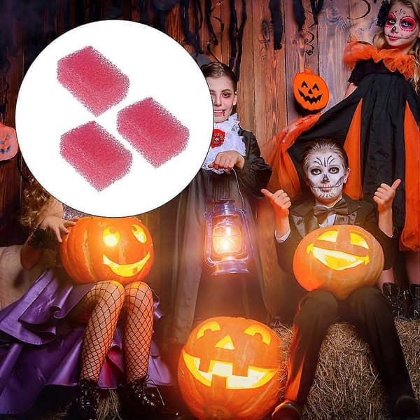 3 stk. Halloween makeup-svampe til sår og skrammer (Peng)