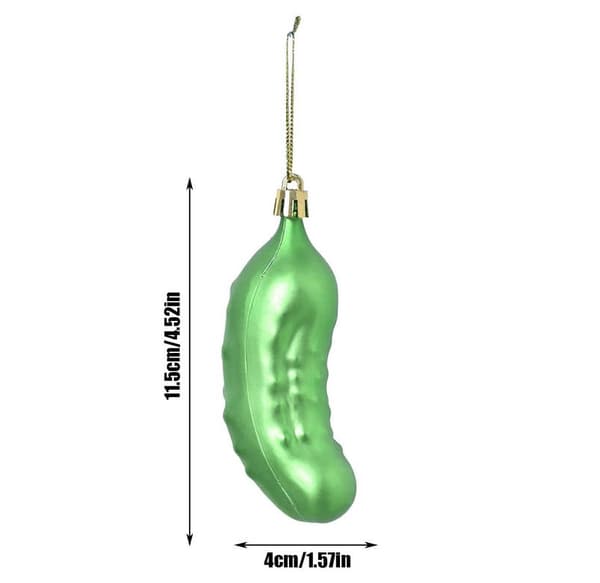 Julgurka ornament, set om 4 (Pe)