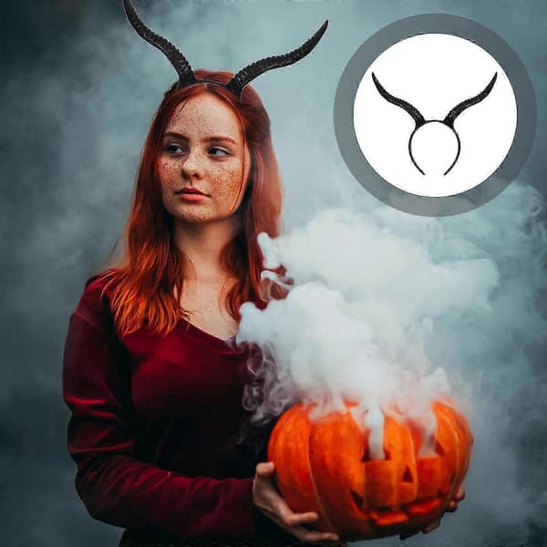 Antiloopin sarvi -panta, goottilainen Halloween-pääpanta (Peng)
