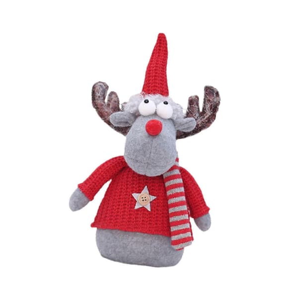 Juldekoration docka bordsdekoration söt julfigur (pingvin) Reindeer