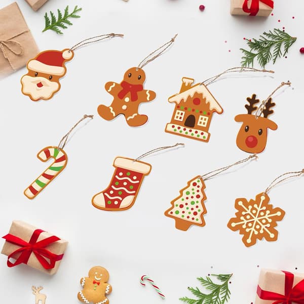 Håndlavede brødpynt juledekorationer (Pe)