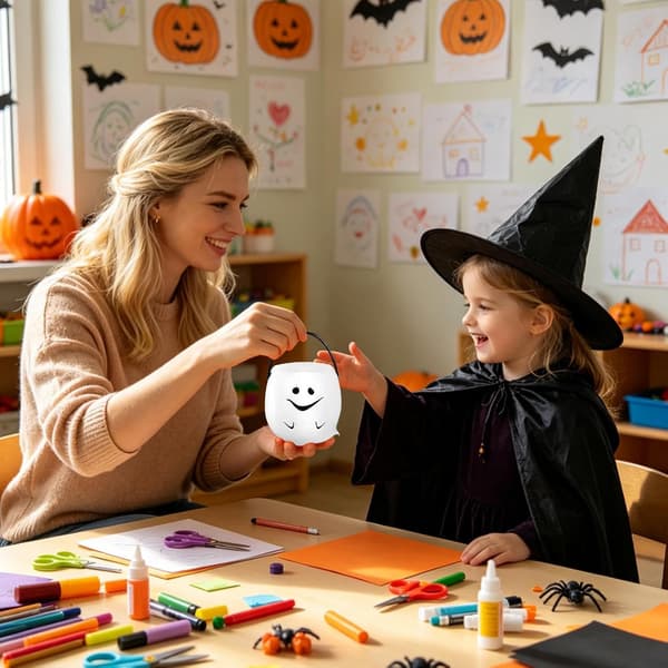 Udendørs Halloween Snackspande Sæt med 6 (Pe)