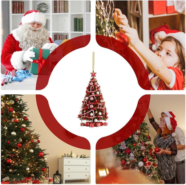 Julgransdekorationer Set - Ornament och Figurer för inomhusbruk (Pe)