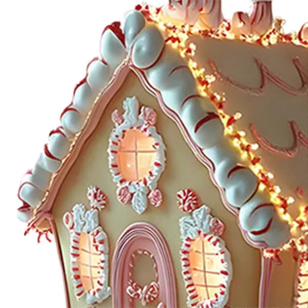 Jul Mini Tårtahus Juldekoration för bord, skrivbord, sovrum och kontor (Peng)