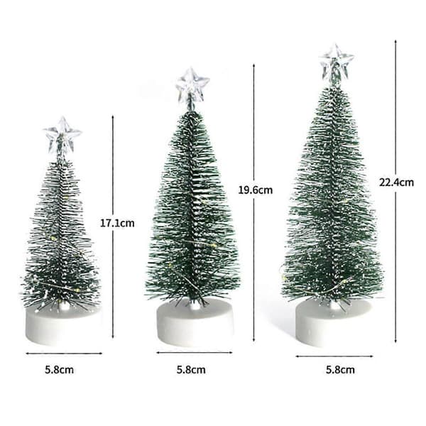 Mini-julgran, för juldekoration, med ljus (Peng)
