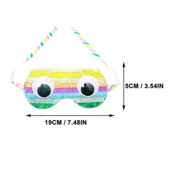Pinata-bind for øjnene papirmasker til festspil 2 stk. til børn (Peng)