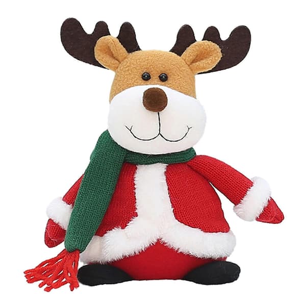 Juledukke dekoration bordplade julepynt dekorativt strikket tøj (Pingvin) Reindeer