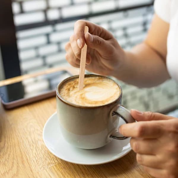 5,5\" Trækaffepinde - 500 Stykker - Individuelt Indpakket, Engangs - Miljøvenlige Kaffe Cocktailpinde (Pe)