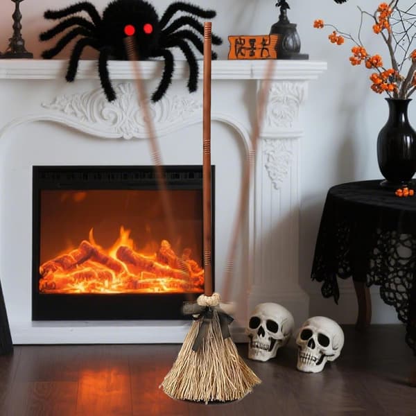Halloween Heksekost 97 cm høj med lydeffekter (Pe)