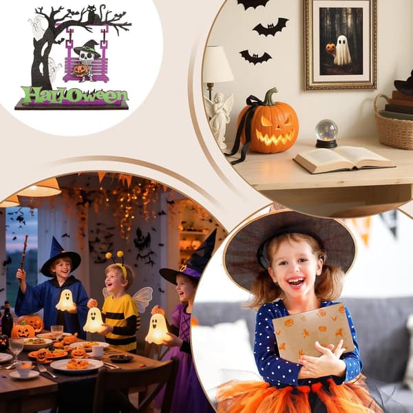 Halloween Träfigurer Svängformade 6-pack (Pe)
