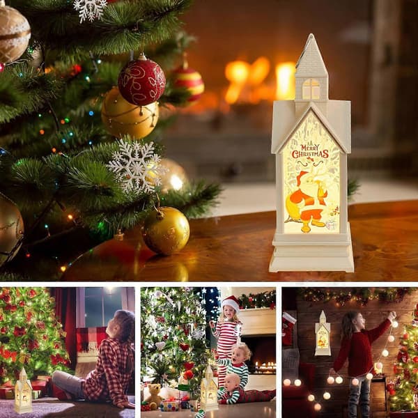 Jule-dekorationslanterner, varmhvide LED-lys, 2-pak LED-julelanterner, julepynt, LED-julelanterner (Peng)