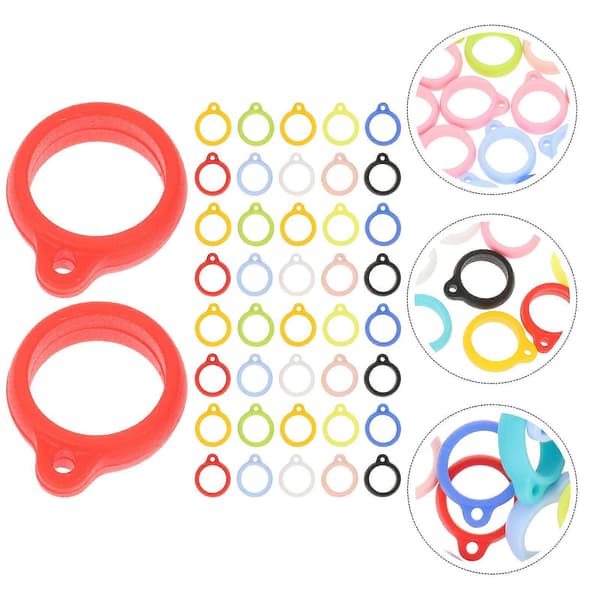 Silikonring mot borttappning för mobilrem, 50-pack (Peng)