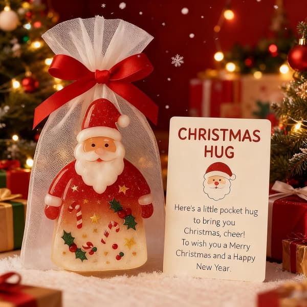 Julemandens KeepSake Charm - Julekort med lommer til noter (Pe)