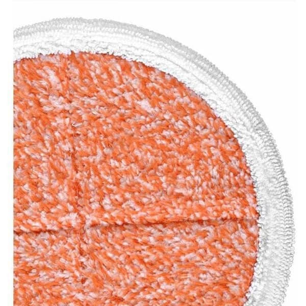 Ersättningsdynor för elektrisk mopp - 4-pack - Diameter 21 cm - Orange - Maskintvättbara ODIPIE (Pe)