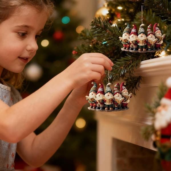 Tomte Juldekoration 3 mm Tjock Akryl Guldsnöre (Pe)
