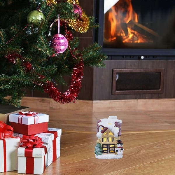 Julhusprydnad Delikat julstuga prydnad för dekoration 1 st Multi (Peng)