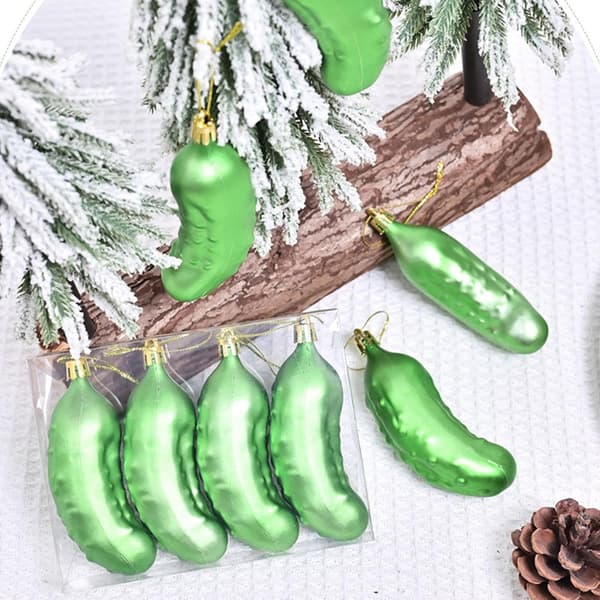 Julgurka ornament, set om 4 (Pe)