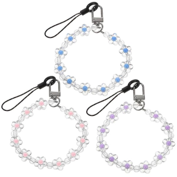 Mobilberlock med blommor i blandade färger, 3-pack (Peng)
