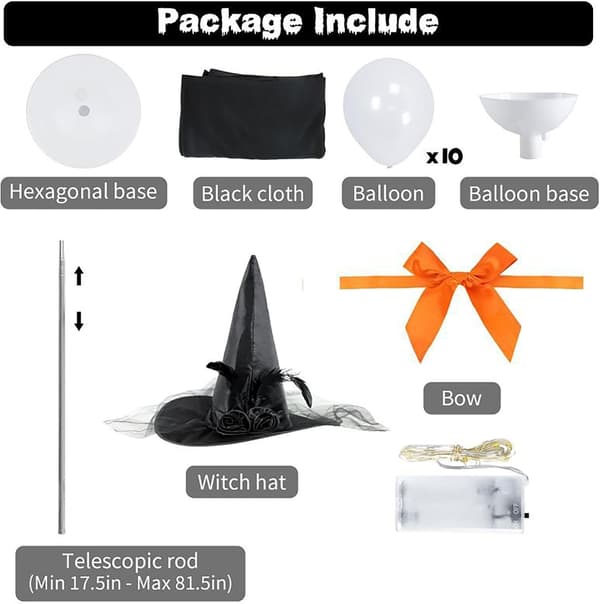 Halloween belyst trädgårdsdekoration - LED-lampor (Pe)