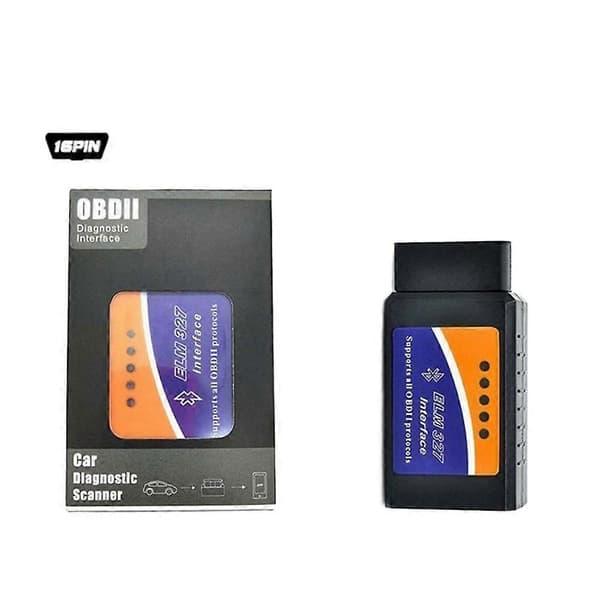 Elm327 Eobd Bluetooth -diagnostiikkatyökalu, OBD2-auton moottorin vikakoodinlukija (Peng) Black