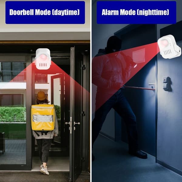 Sensorlarm med fjärrkontroll (batterier ingår) YYV（Peng）