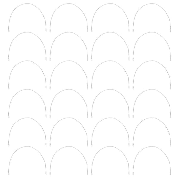 Joulukoristeiden ripustusnarut 200 kpl hopeanvärinen (Peng)