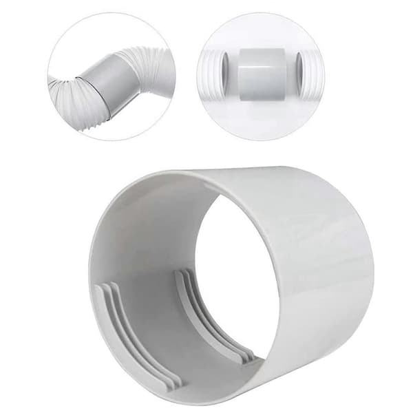 2X Bärbar AC-koppling för portabel luftkonditionering (150 mm) Avgasrörskoppling/anslutning (Peng)