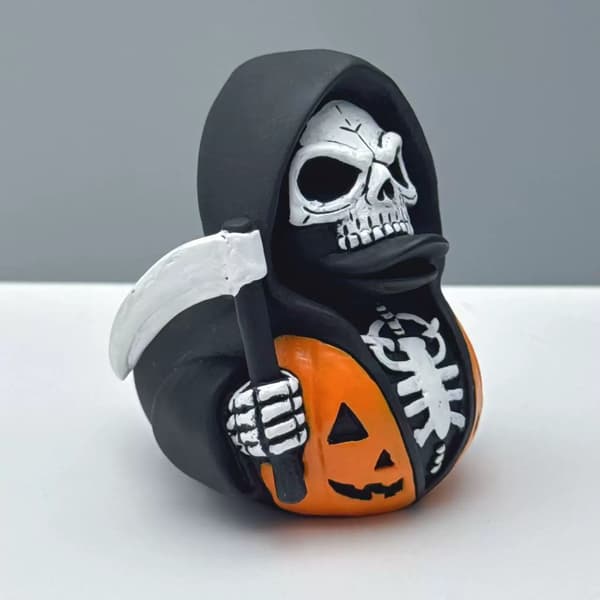 Halloween Skelettanka med lie Hartsdekoration (Pe)