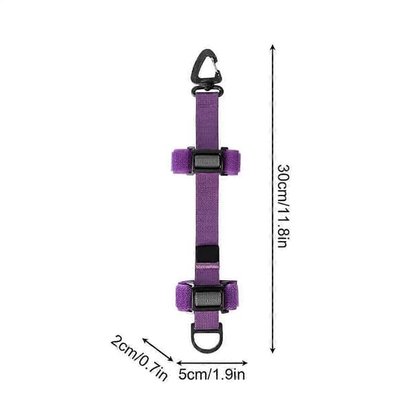 Justerbar förlängningsrem för utomhusryggsäck, fästrem för ryggsäck (Peng) Purple