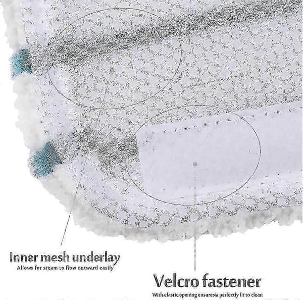 5 stk. mikrofiber-erstatningsrengøringspuder, kompatible med Black and Decker dampmoppe (Peng)