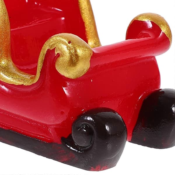 Miniature julefigurer i harpiks til dekoration (Pingvin)