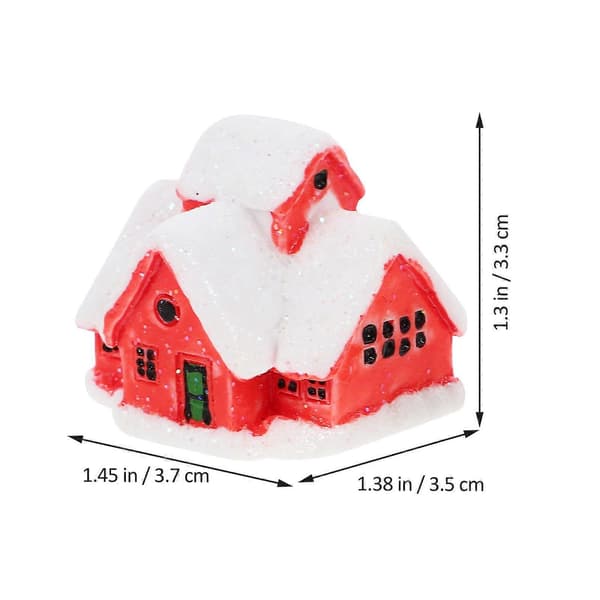 Tomte-miniatyrer i harts för juldekoration 4-pack (Peng)